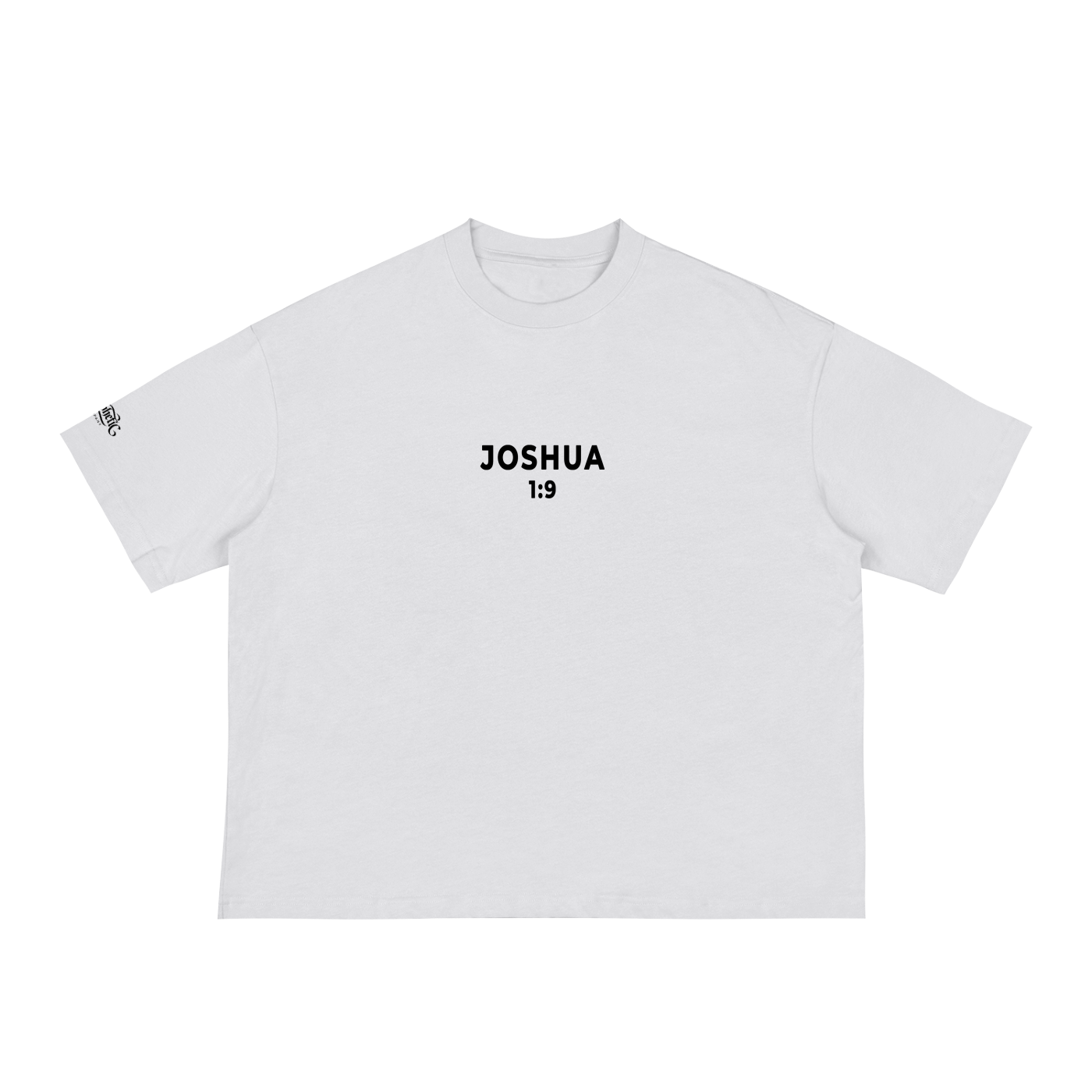 Prophetic Company DROP001 Be Strong and Courageous White Classic Loose Boxy Tee